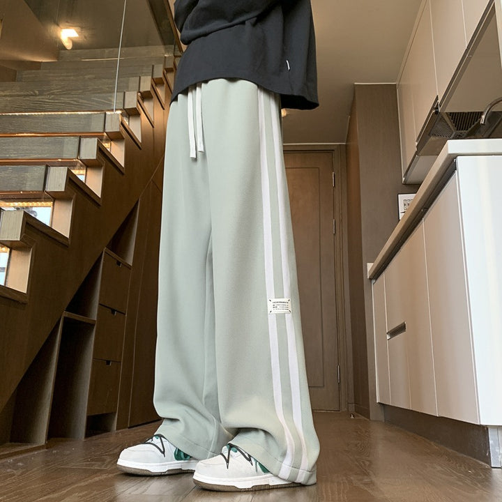 Herren Trendige Freizeithosen mit seitlichen Streifen Aliams