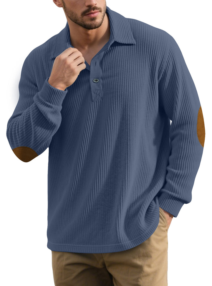 Herren klassischer Button-Down Pullover Aliams