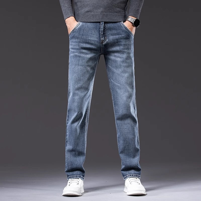 Herren bequeme Slim-Fit Jeans mit modischem Design und robustem Material Aliams
