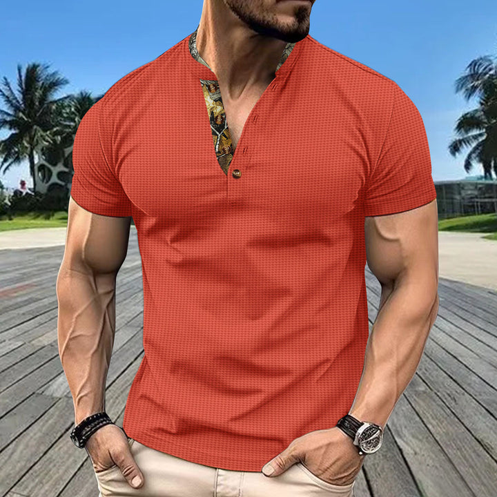 Herren Kurzarm Poloshirt mit hochwertigem Kragen Aliams