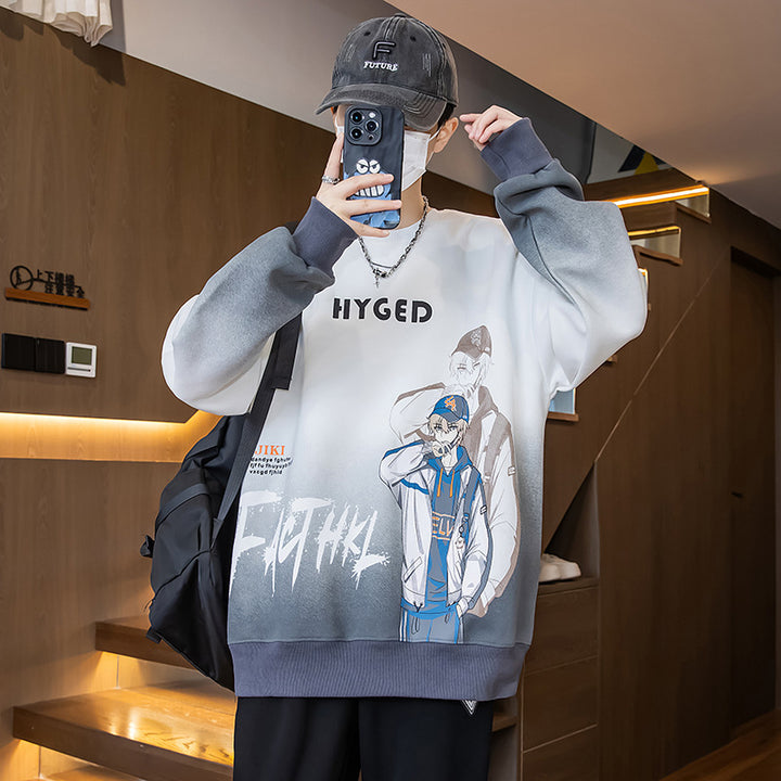 Unisex Oversized Sweatshirt mit kreativem Grafikdruck Aliams