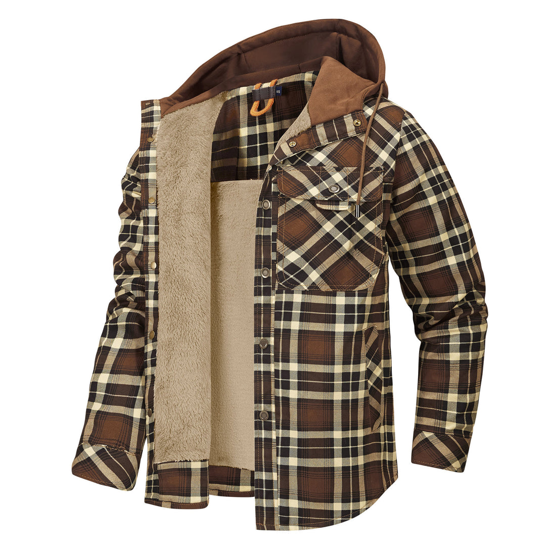 Herren Flanelljacke mit weichem Futter Aliams