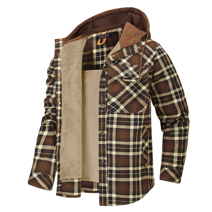 Herren Flanelljacke mit weichem Futter Aliams