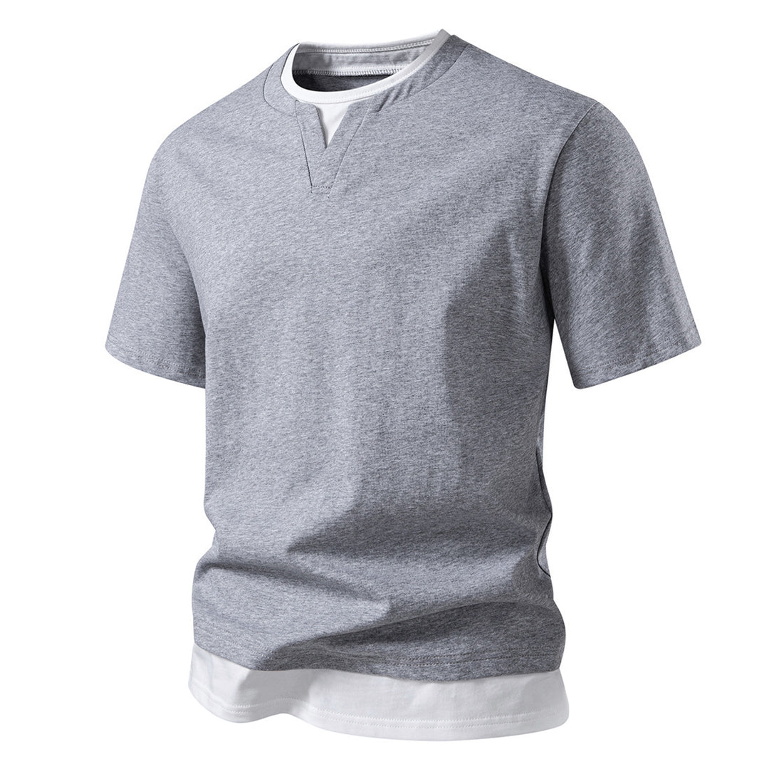 Herren V-Ausschnitt T-Shirt mit modernem Schnitt und lässigem Look Aliams