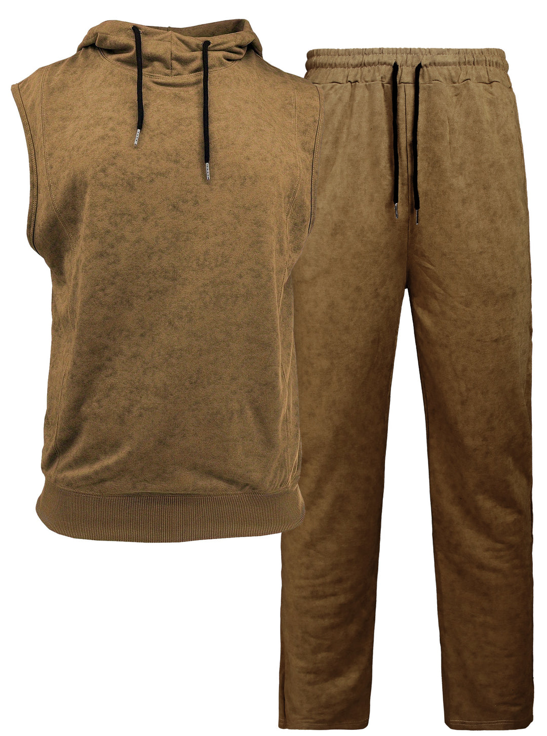 Herren sportliches Hoodie-Set mit ärmellosem Oberteil und bequemer Jogginghose Aliams