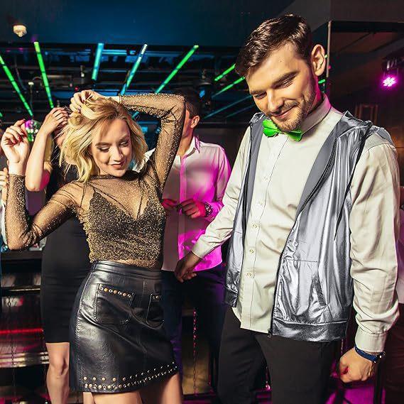 Herren Kapuzenweste mit glänzendem Obermaterial und praktischen Taschen Aliams