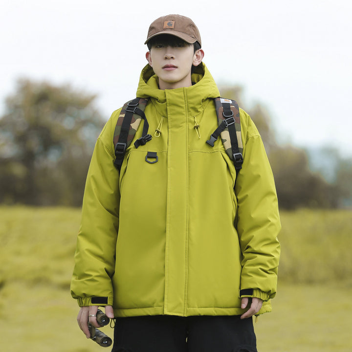 Herren technische Winterjacke mit verstellbarem Kapuzenkragen Aliams