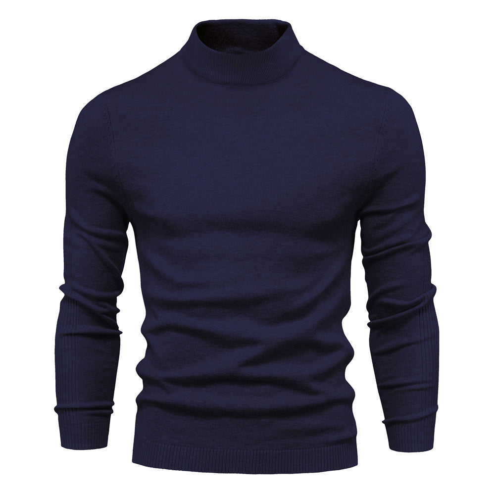 Herren stilvoller Rollkragenpullover aus weicher Merinowolle Aliams