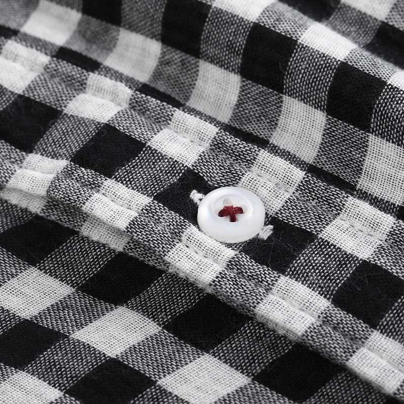 Herren Karomuster Hemd mit Brusttasche und lässigem Schnitt Aliams