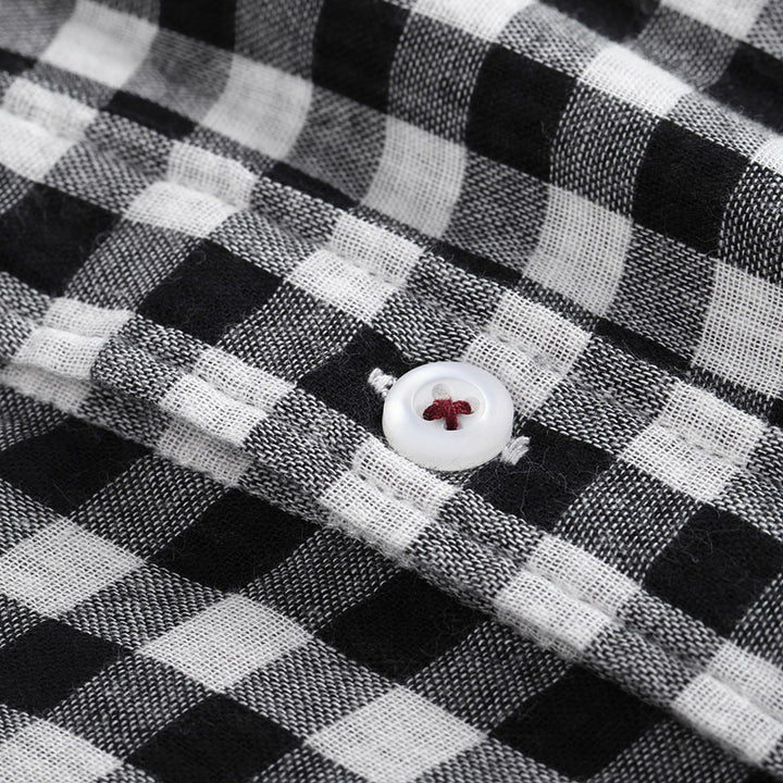 Herren Karomuster Hemd mit Brusttasche und lässigem Schnitt Aliams