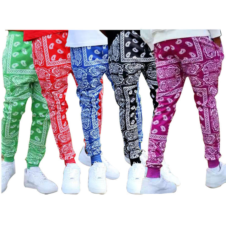 Herren bequeme Jogginghose mit trendigem Muster Aliams