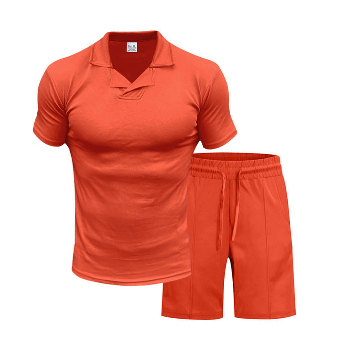 Herren Sportliches T-Shirt und Shorts Set Aliams