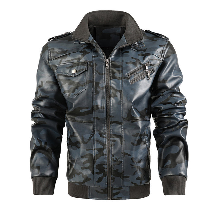 Herren camouflage Freizeitjacke mit stylischen Reißverschlusstaschen Aliams