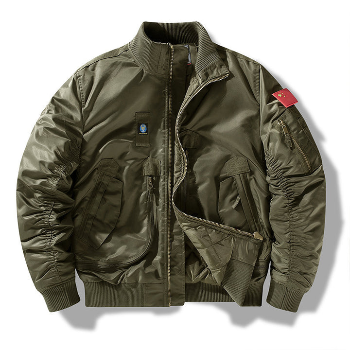Herren Bomberjacke mit technischen Details und praktischen Taschen Aliams