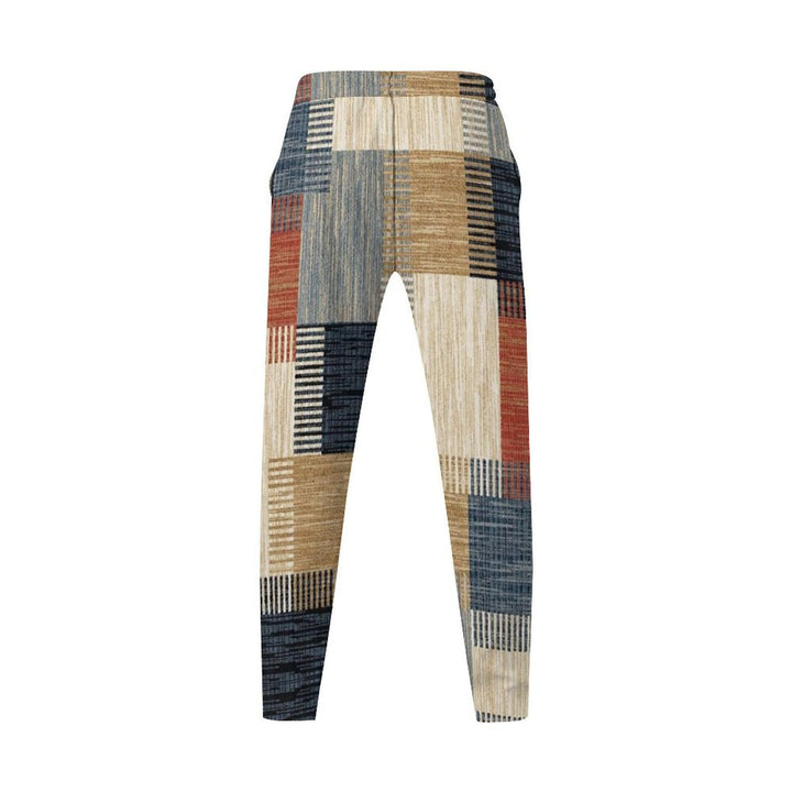 Herren Cargo-Hose mit modischem Karomuster und elastischem Bund Aliams