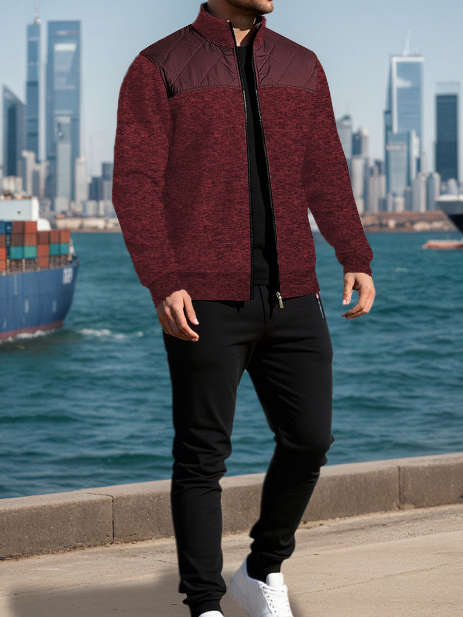 Herren Sportliche Jacke mit Querrippen-Muster und leicht gepolstertem Schulterbereich Aliams
