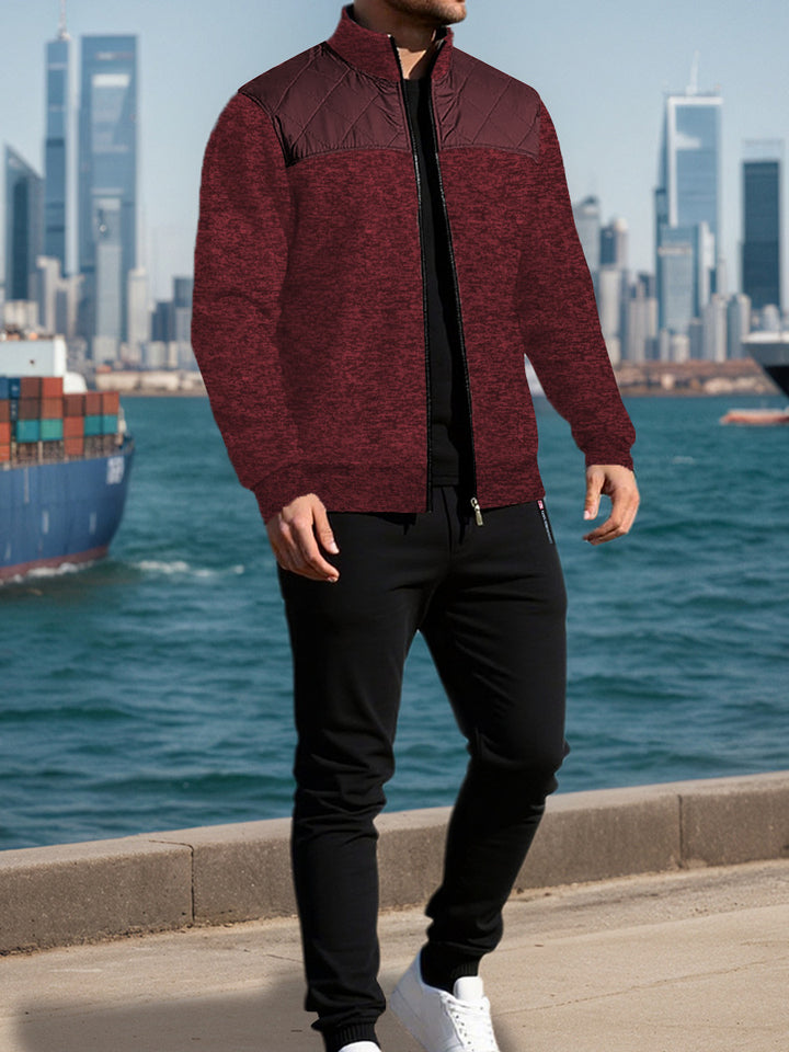 Herren Sportliche Jacke mit Querrippen-Muster und leicht gepolstertem Schulterbereich Aliams