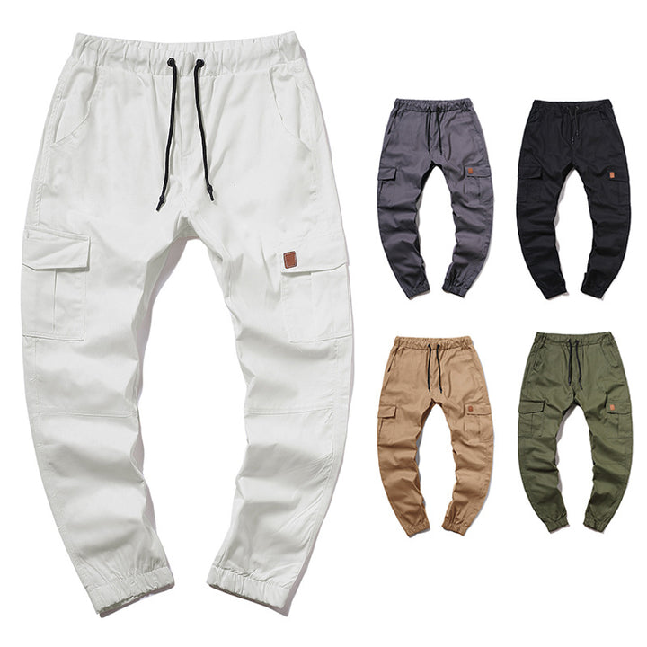 Herren Cargo-Hose im modernen Design mit mehreren Taschen und elastischem Bund Aliams