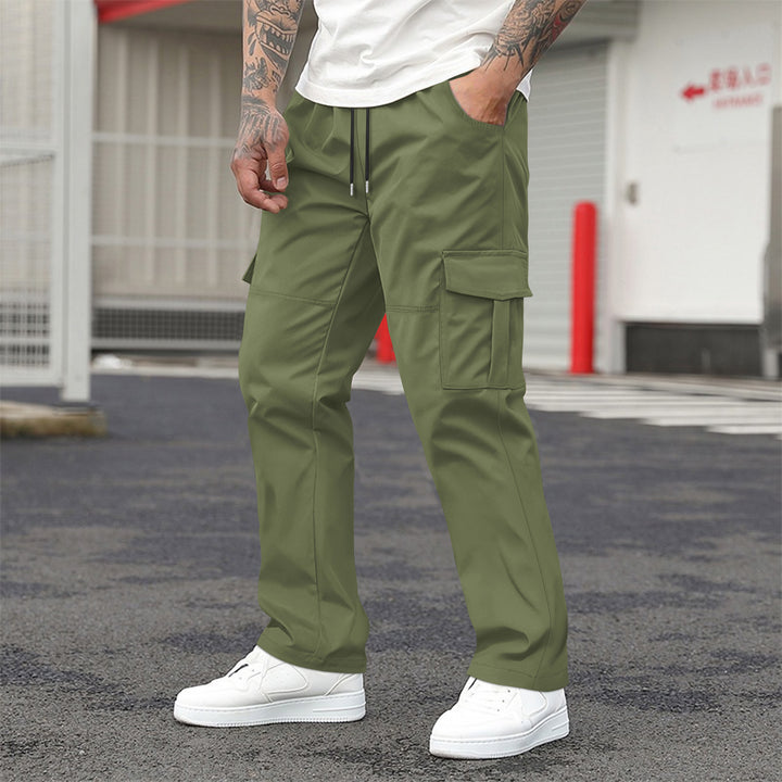 Herren Cargo-Hose mit praktischen Seitentaschen und elastischem Bund Aliams