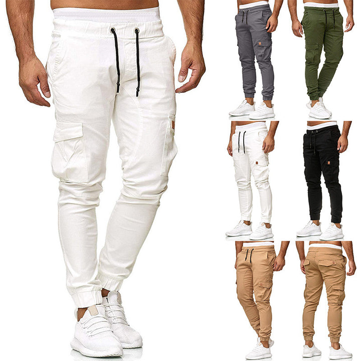 Herren Cargo-Jogginghose mit elastischem Bund und praktischen Taschen Aliams