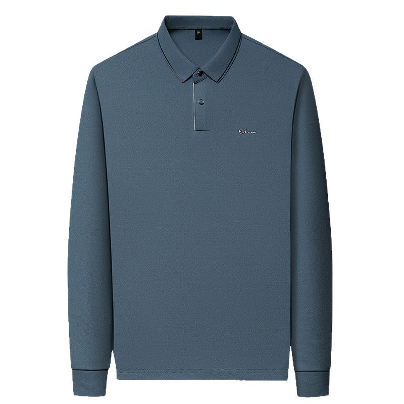 Herren Hochwertiges Langarm Poloshirt mit feuchtigkeitsregulierendem Stoff Aliams