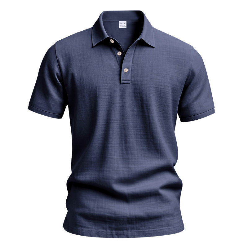 Herren Poloshirt mit strukturiertem Design und modischen Knopfdetails Aliams