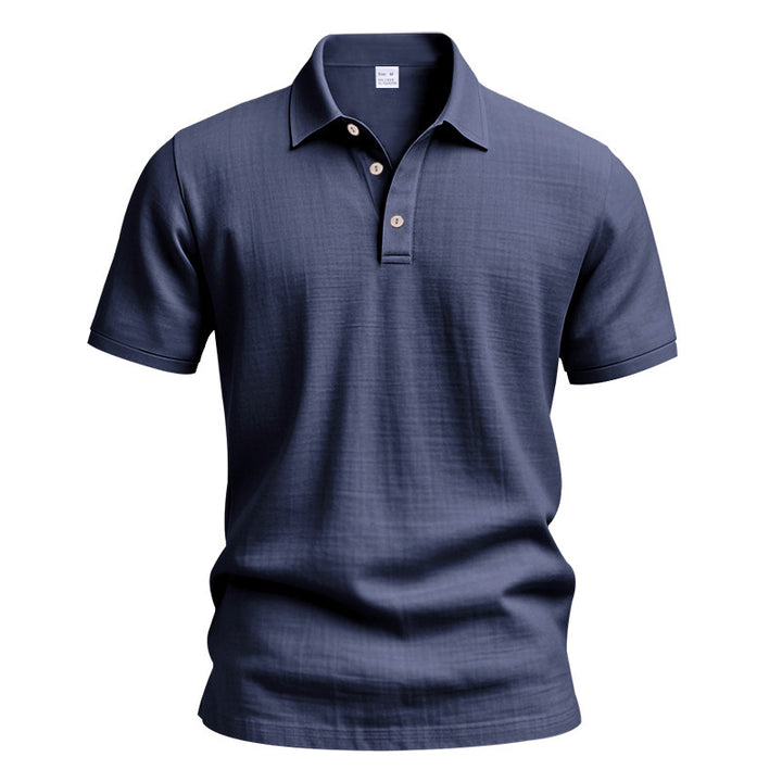 Herren Poloshirt mit strukturiertem Design und modischen Knopfdetails Aliams