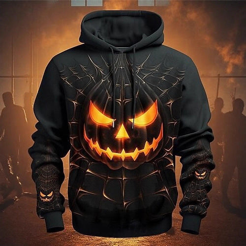 Herren Kapuzenpullover mit kreativem Halloween-Motiv Aliams