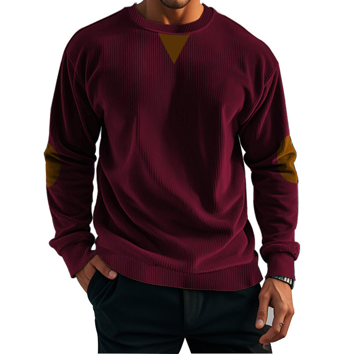 Herren komfortabler Fleece-Pullover mit Struktur Aliams