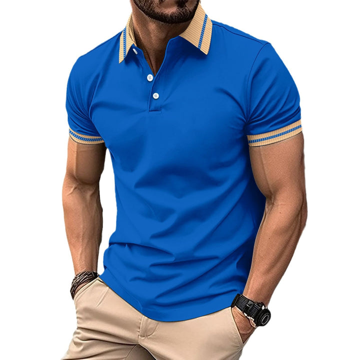 Stylisches Performance-Polo für Herren mit kontrastierenden Kragen Aliams