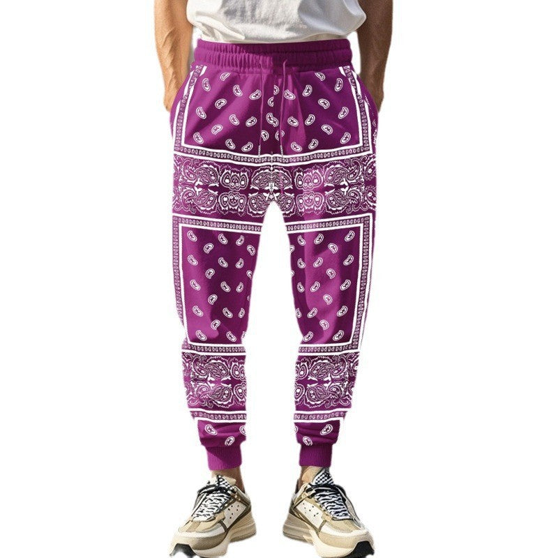 Herren unkomplizierte Jogginghose im Bandana-Stil Aliams