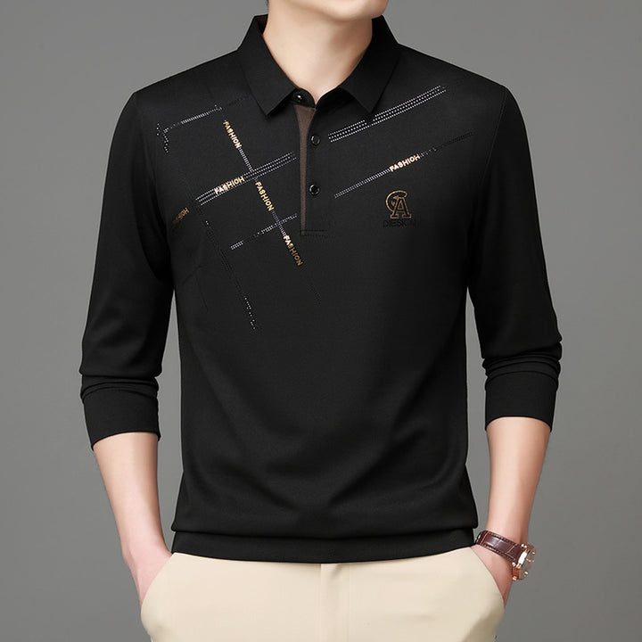 Herren Poloshirt mit stylischem Grafikdruck und hochwertigem Funktionsmaterial Aliams