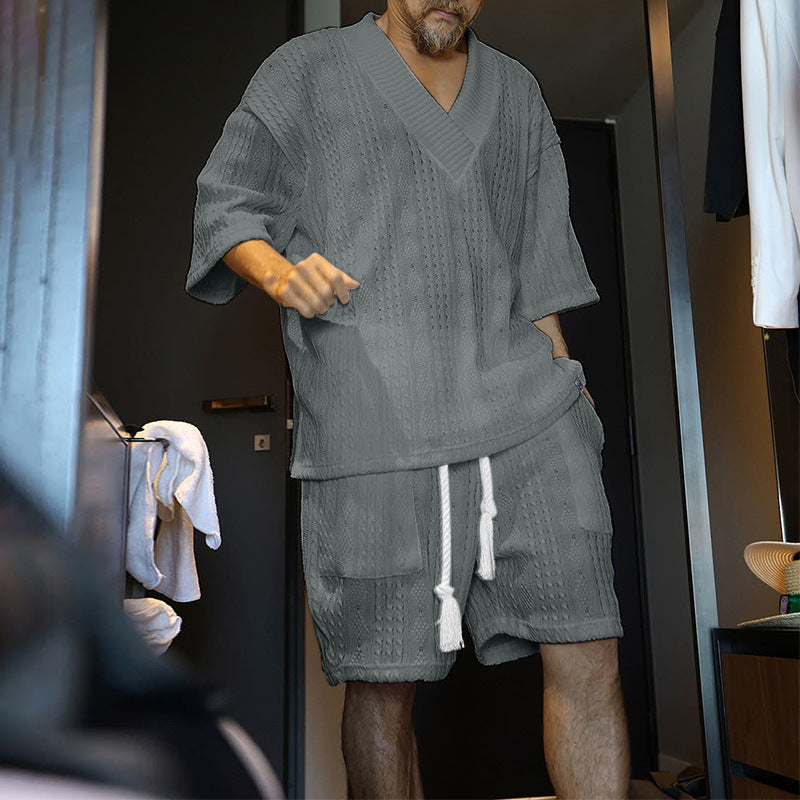 Herren Sommerliches Freizeitset mit lockerer Passform Aliams