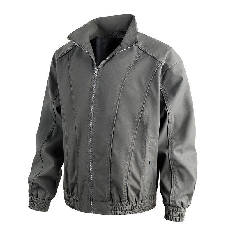 Herren Freizeitjacke mit hochschließendem Kragen und elastischem Bund Aliams