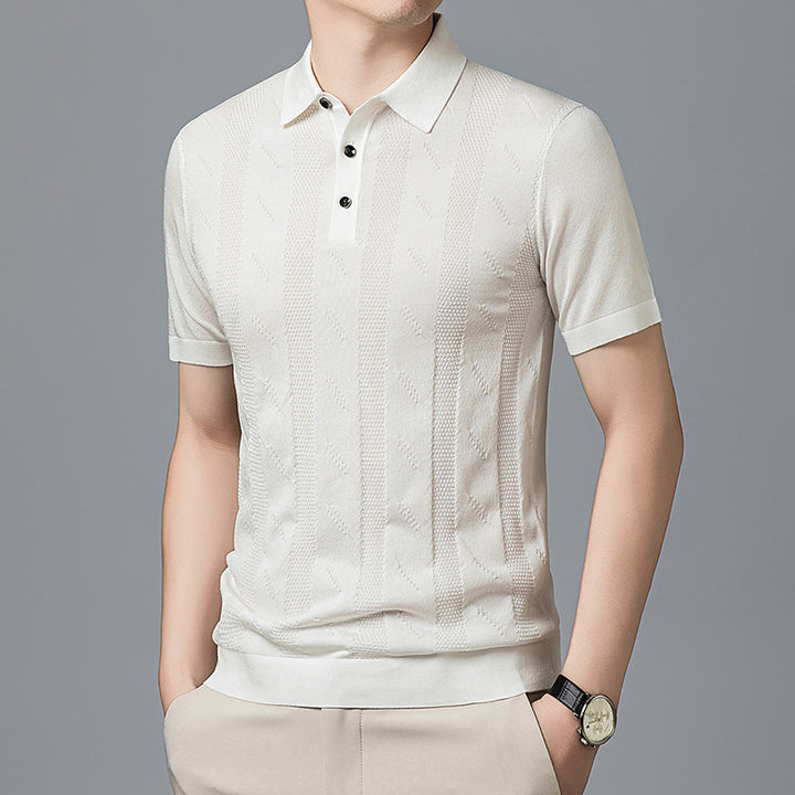 Herren Poloshirt mit strukturiertem Design von Aliams