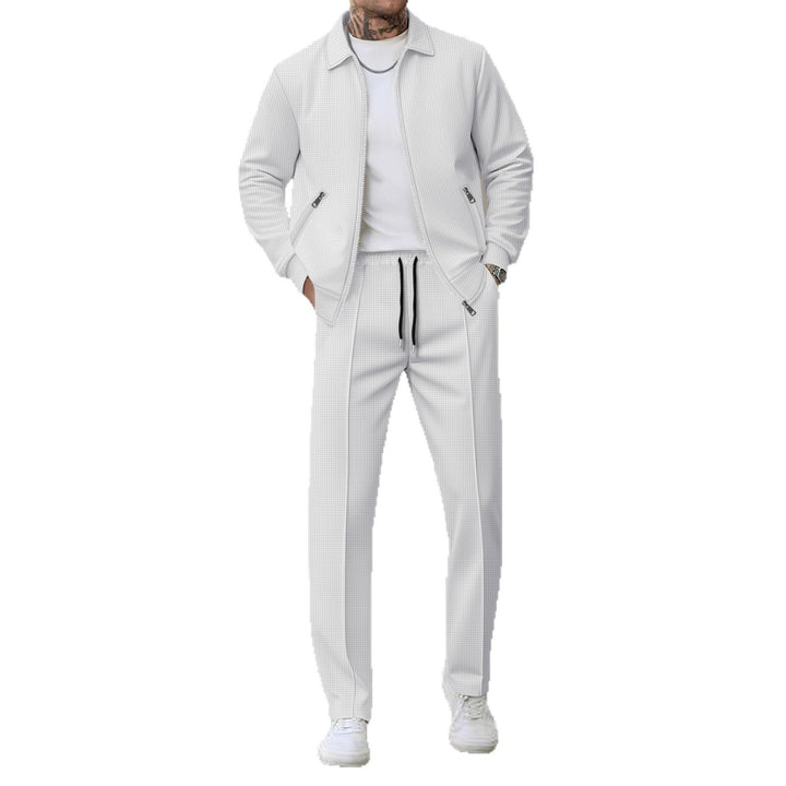 Herren Sportliches Freizeitanzug-Set mit modischem Strukturdesign Aliams