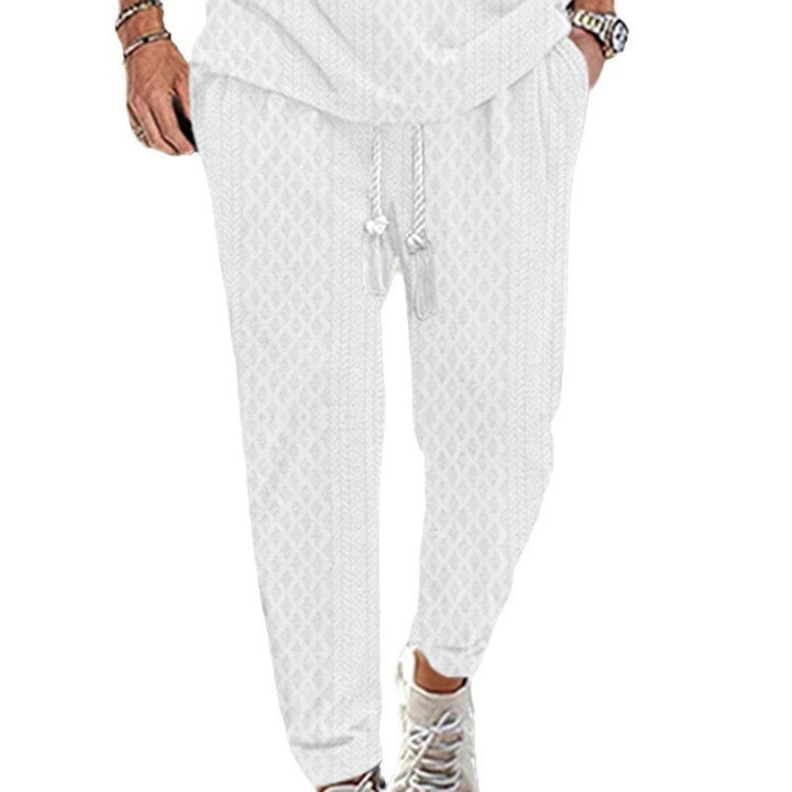 Herren Sportliche Freizeithose mit elastischem Bund und seitlichem Kordelzug Aliams