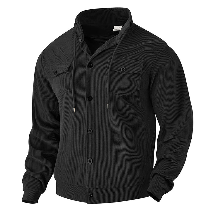 Herren Freizeithemd mit strukturiertem Design und praktischen Taschen Aliams