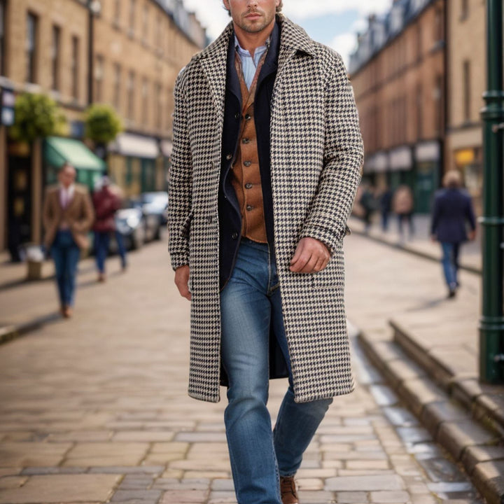 Herren klassischer Wollmantel Aliams