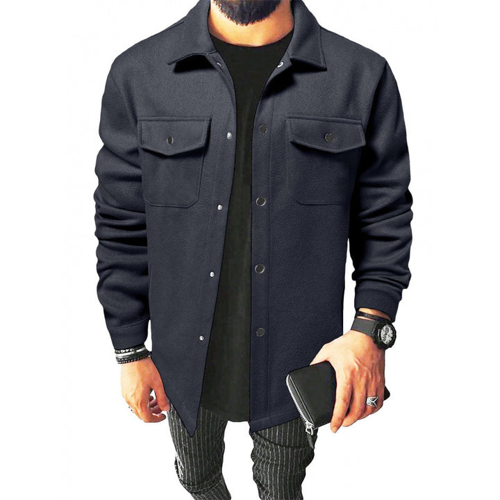 Herren Jackenhemd aus robustem Material mit praktischen Taschen Aliams