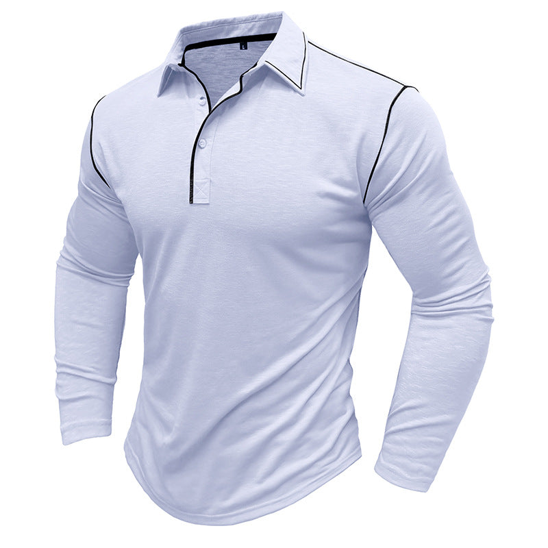 Herren Funktions-Langarmshirt mit modernem Kragen und sportlicher Passform Aliams