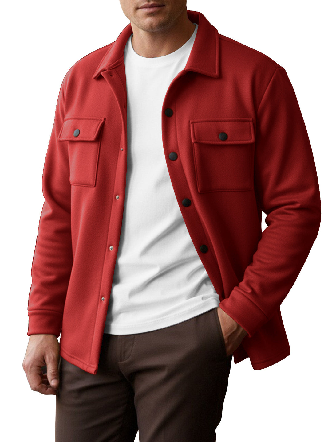 Herren Freizeithemd mit verschließbaren Brusttaschen Aliams