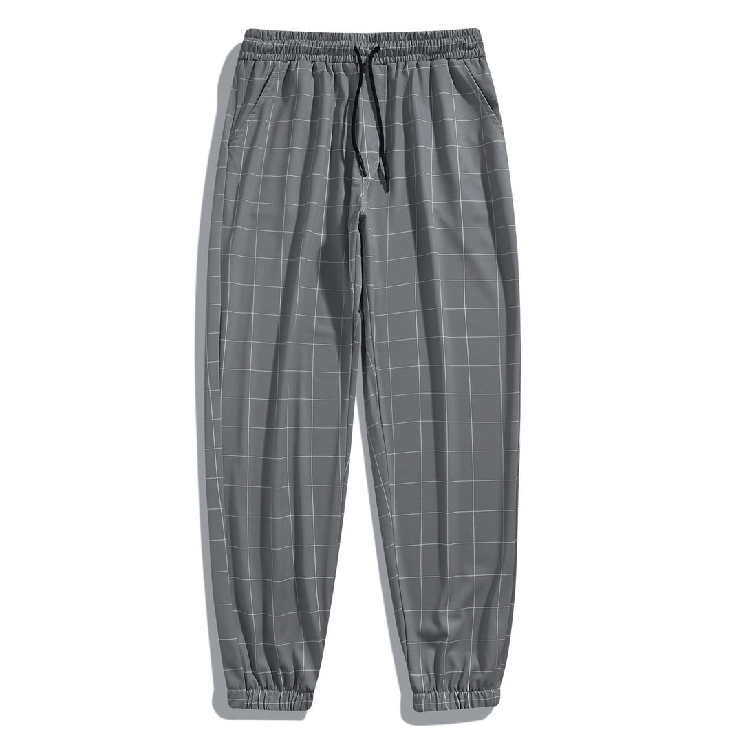Herren sportliche Freizeithosen mit modischem Karomuster Aliams