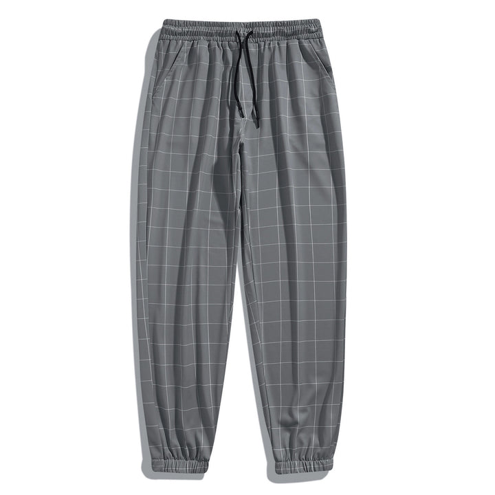 Herren sportliche Freizeithosen mit modischem Karomuster Aliams