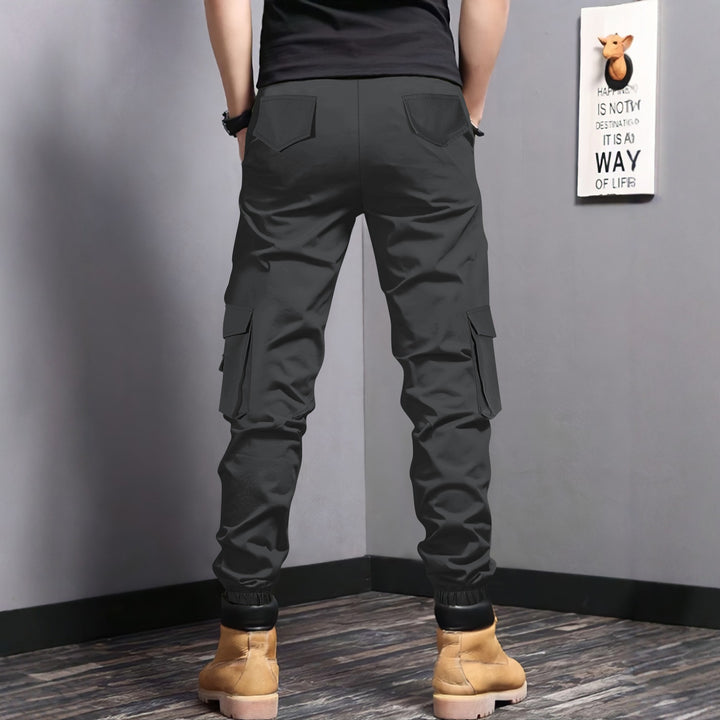 Herren Cargo-Jogginghose mit seitlichen Taschen und elastischem Bund Aliams