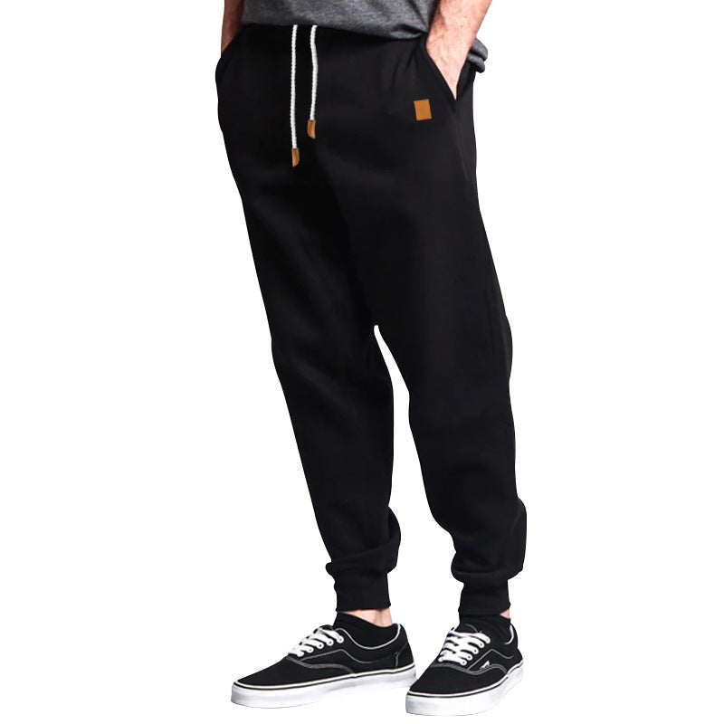Herren Bequeme Freizeithose im Joggingstil mit Kordelzug und elastischem Bund Aliams