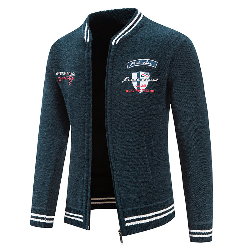 Herren sportliche Strickjacke mit vielseitigem Design Aliams