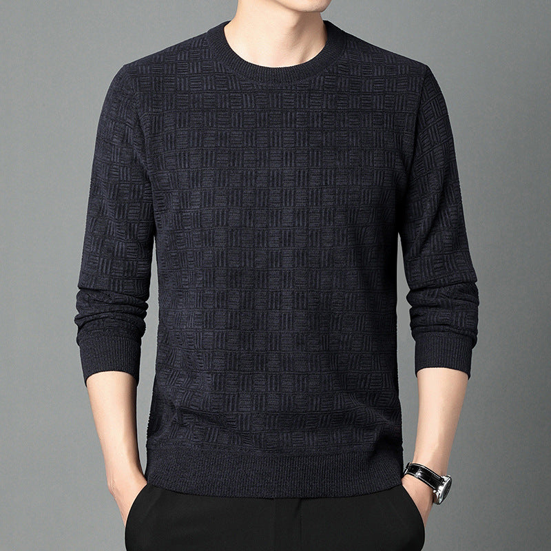 Herren komfortabler Strickpullover mit einzigartiger Struktur Aliams