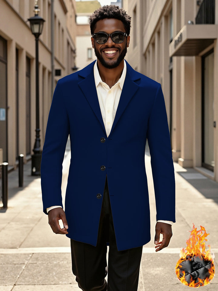 Herren eleganter und modischer Langmantel Aliams