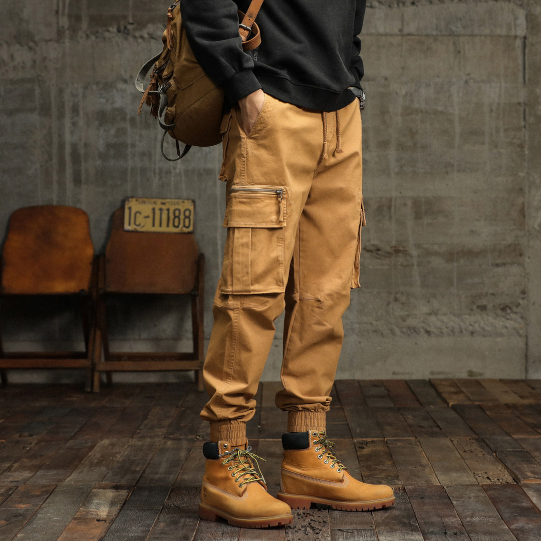 Herren Cargo-Hose mit multifunktionalen Taschen und robustem Baumwollmaterial Aliams